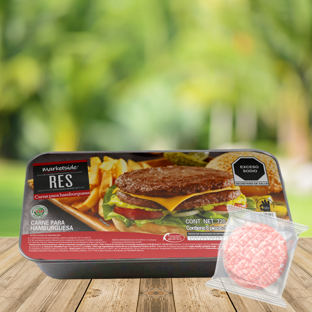 Carne de hamburguesa de res