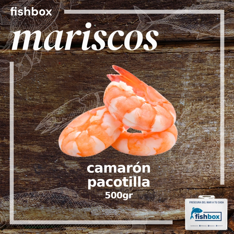 Camarón pacotilla sin agua